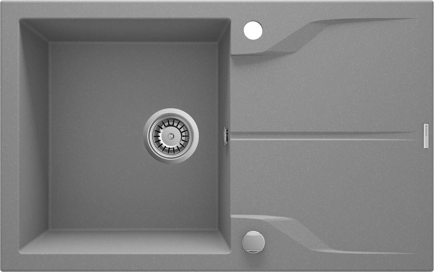 Deante 1-bowl granite sink with drainer