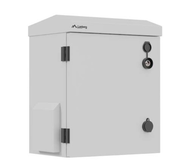 LANBERG 10" IP55 Outdoor Wall/Pole-Mount Rack