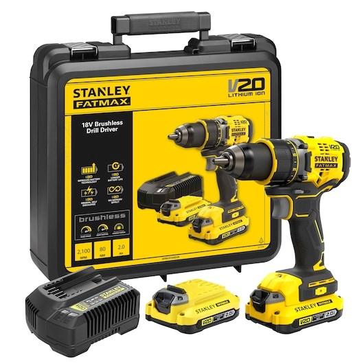 STANLEY 18V SFMCD720D2K drill/driver | SFMCD720D2K-QW