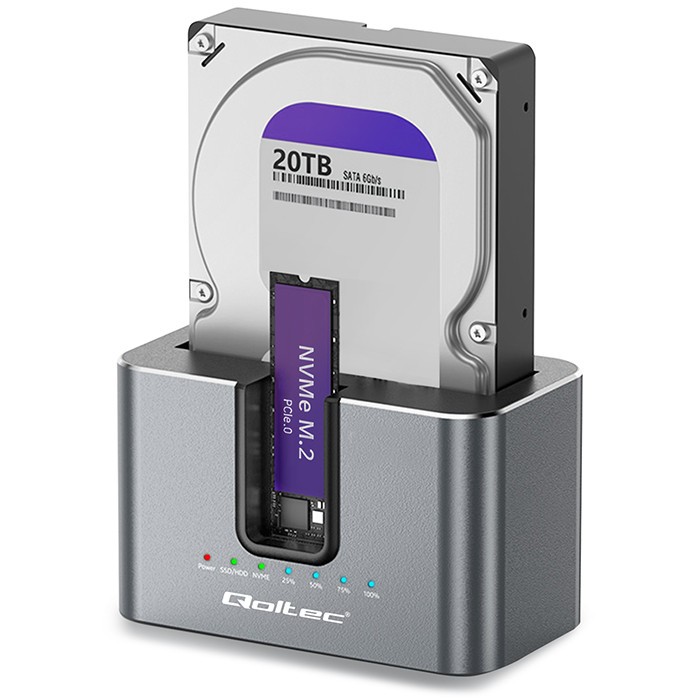 Qoltec 2in1 HDD SSD docking station