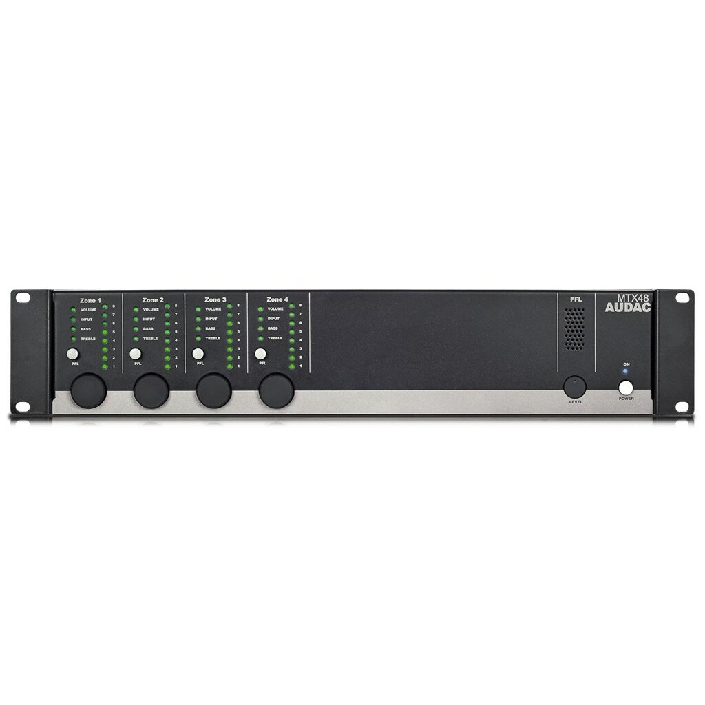 AUDAC 4-zone audio matrix  MTX48 |