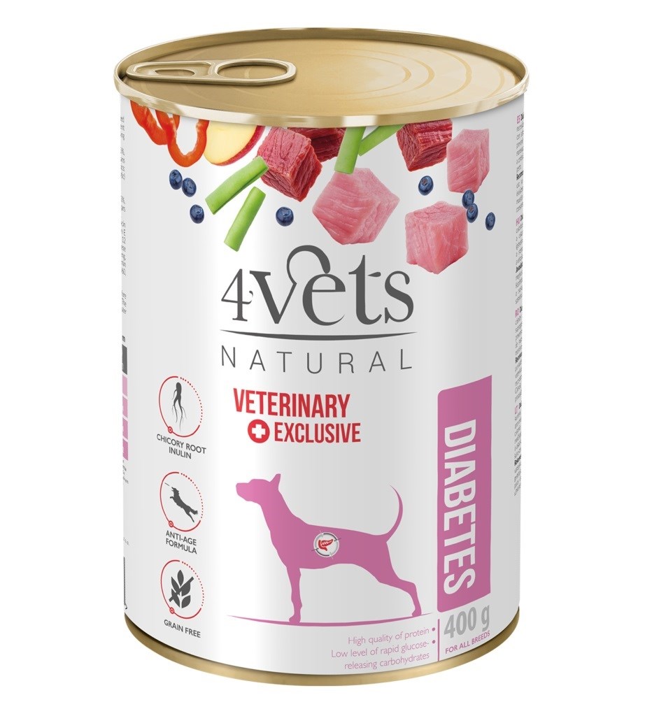 4vets Natural Diabetes Dog - wet