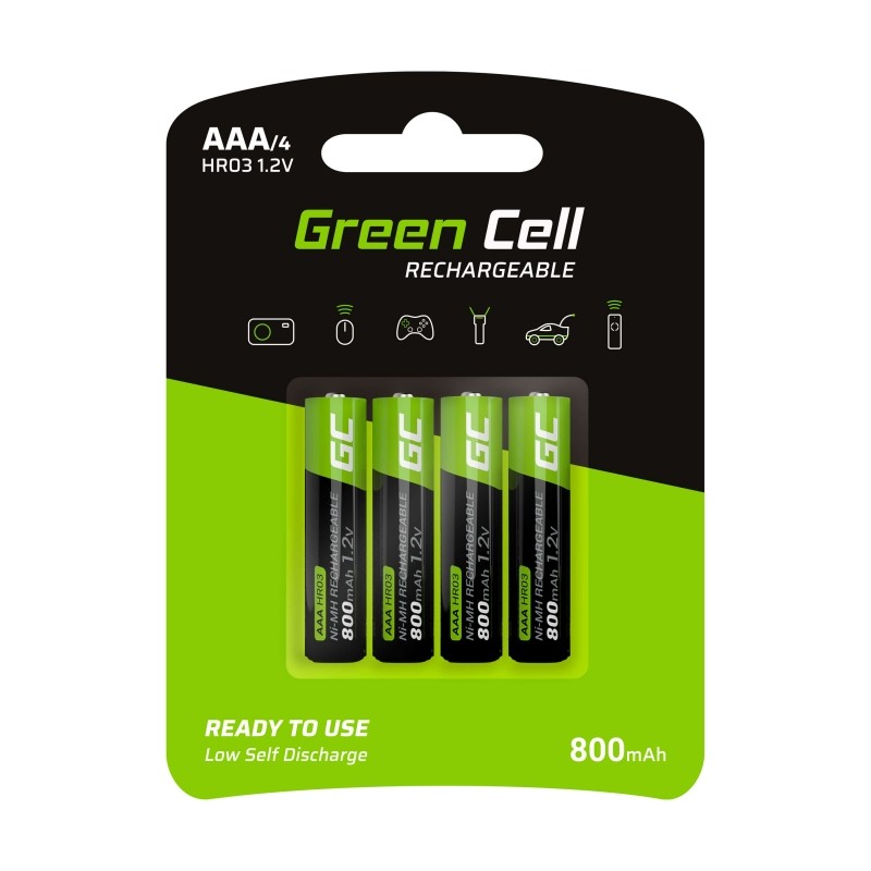 GREEN CELL  4x Battery AAA |