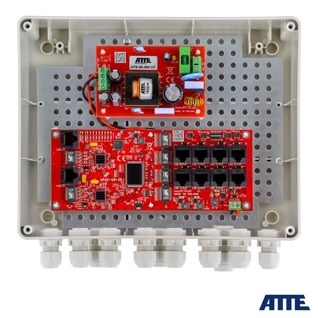 Atte 8-PORT POE OUTDOOR SWITCH FOR