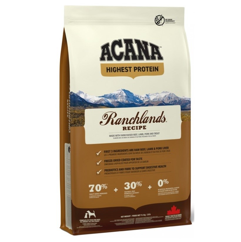 ACANA  Highest Protein Ranchlands - dry