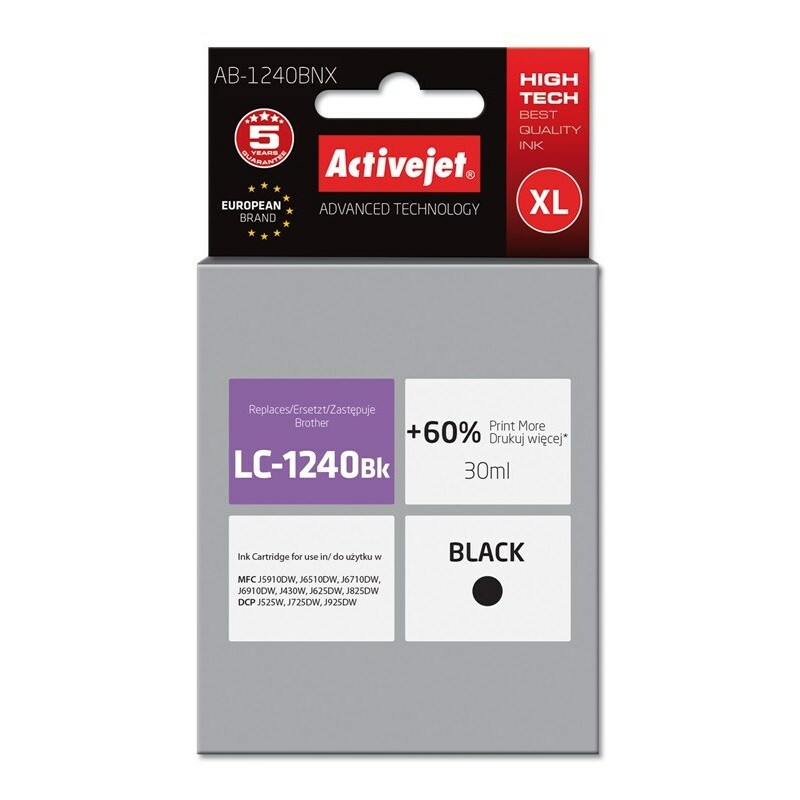 Activejet  AB-1240BNX Ink (replacement for Brother