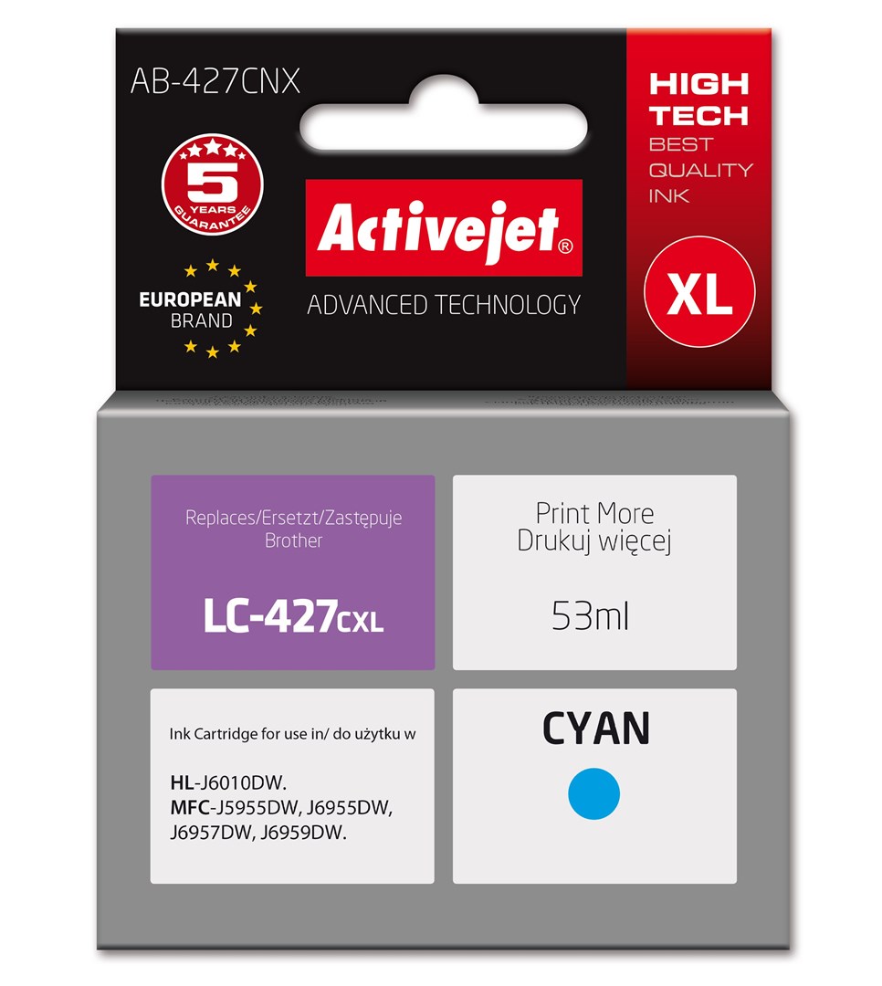 Activejet  AB-427CNX Brother printer ink cartridge