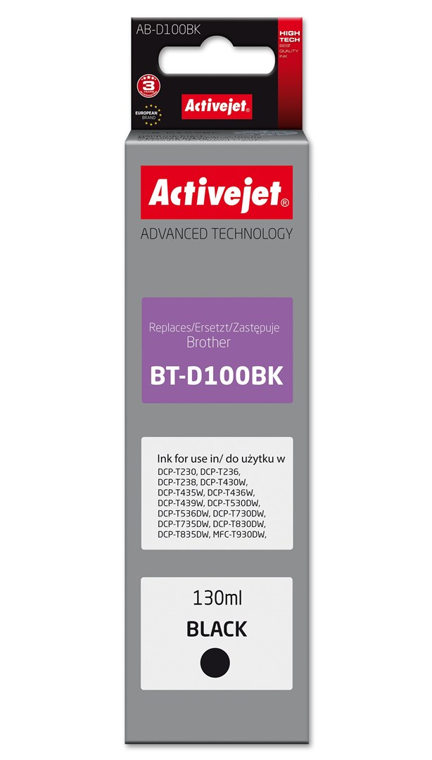 Activejet  AB-D100Bk Ink cartridge for Brother