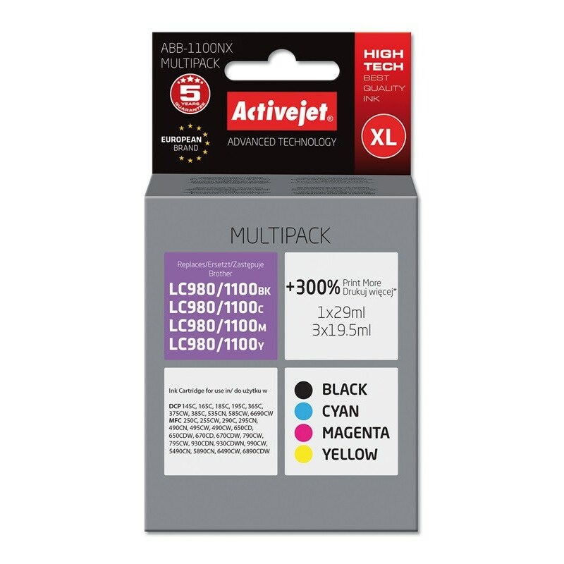 Activejet ABB-1100NX Ink (replacement for Brother