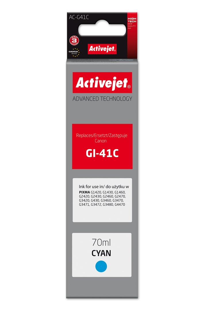 Activejet  AC-G41C Ink Bottle (Replacement Canon