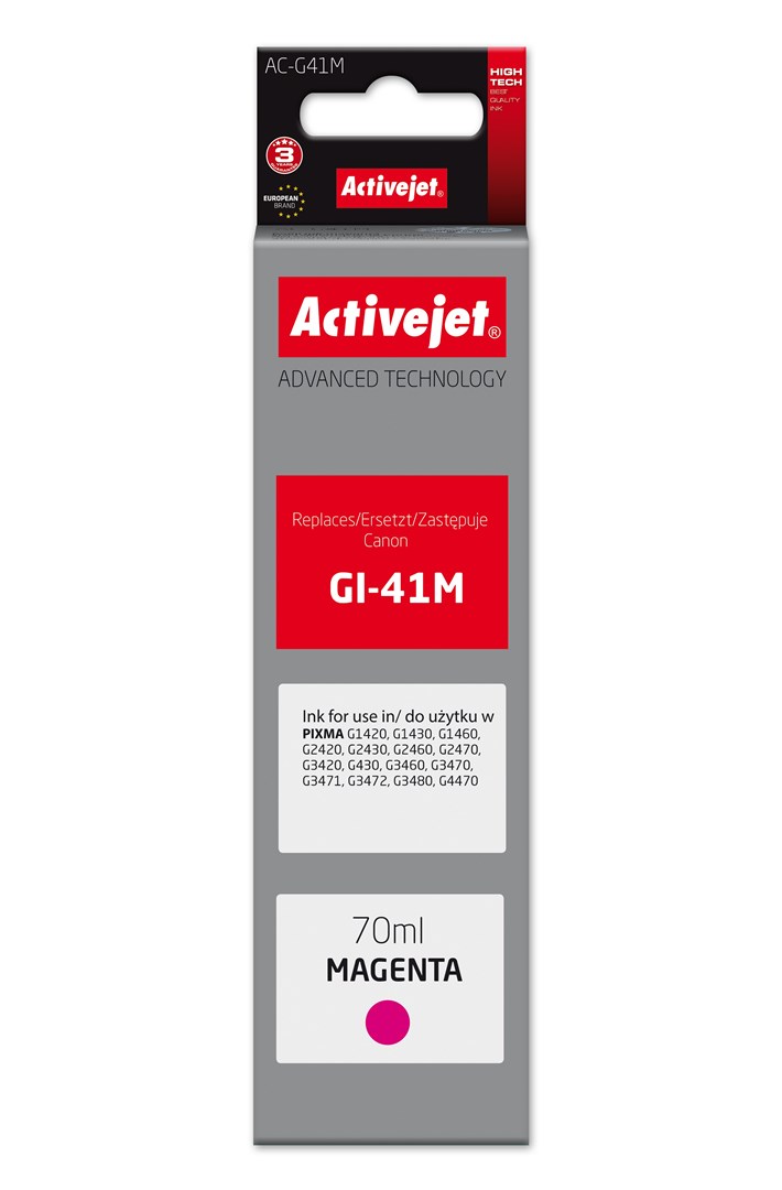 Activejet  AC-G41M Ink Bottle (Replacement Canon