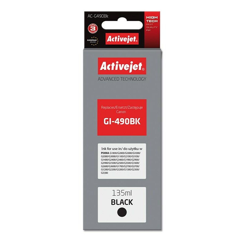 Activejet  AC-G490Bk Ink (replacement for Canon