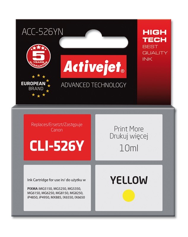 Activejet  ACC-526YN Ink cartridge (replacement for