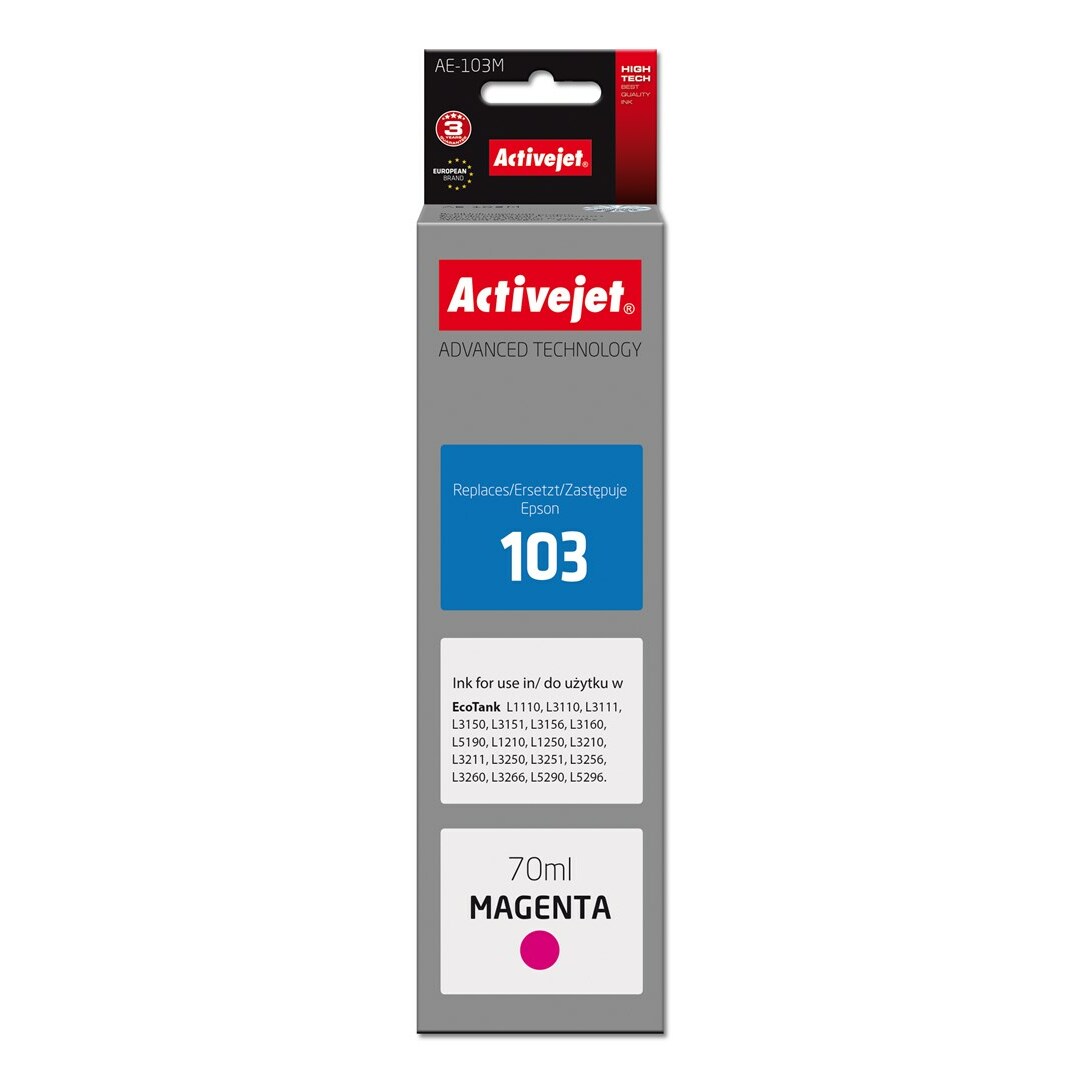Activejet AE-103M Ink Bottle (Replaces Epson