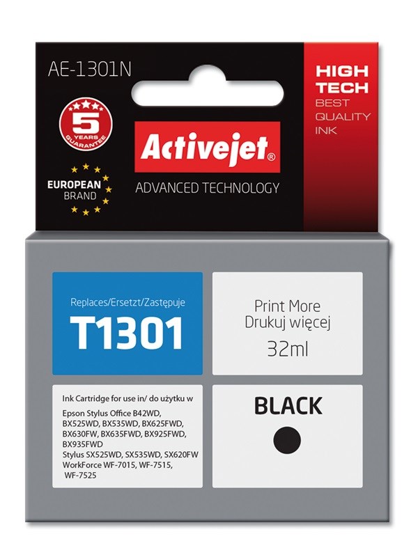 Activejet  AE-1301N Ink cartridge (replacement for