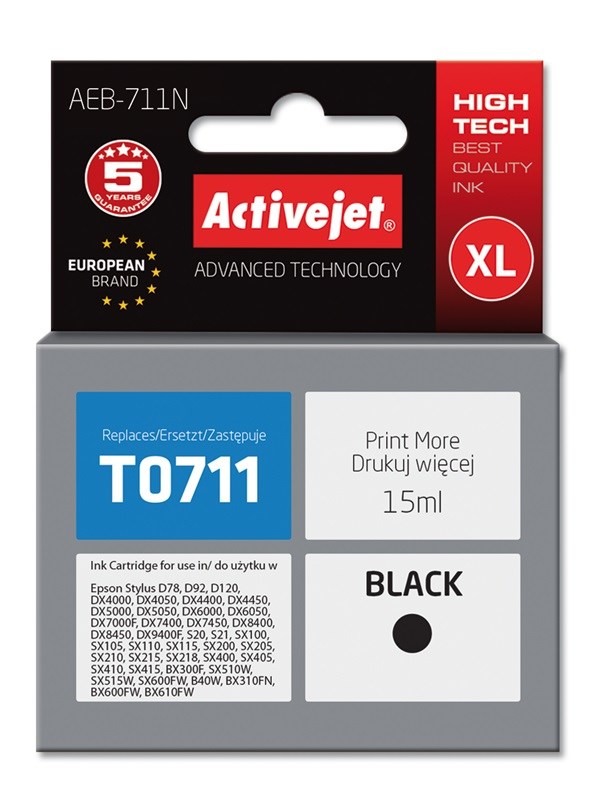 Activejet  AEB-711N Ink (replacement for Epson