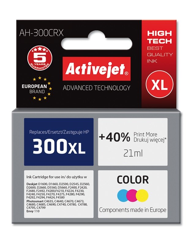 Activejet  AH-300CRX Ink (replacement for HP