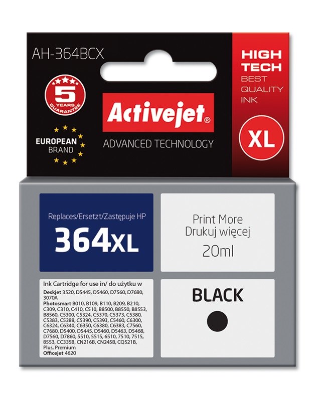Activejet  AH-364BCX Ink (replacement for HP