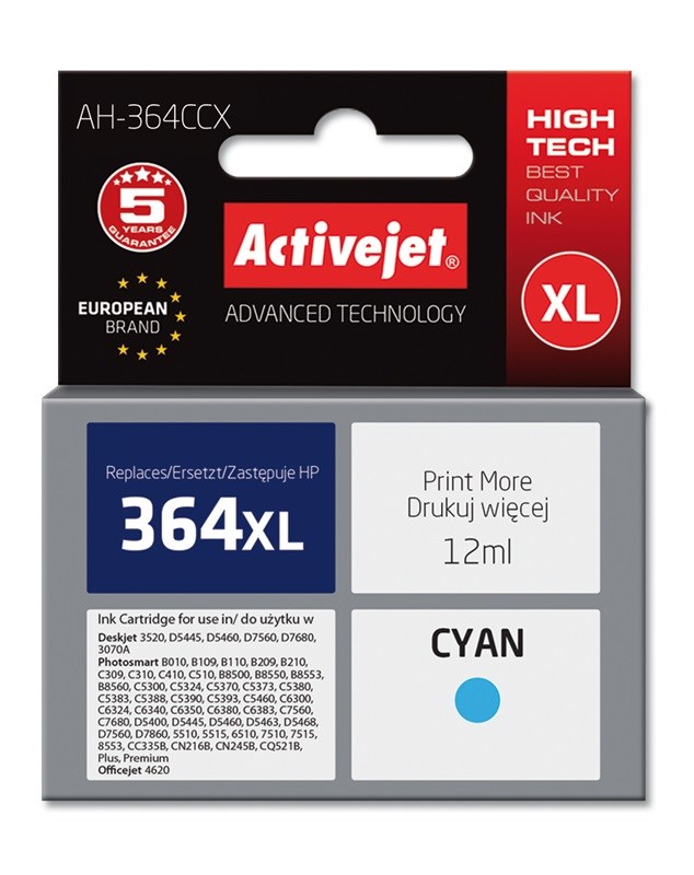 Activejet  AH-364CCX Ink (replacement for HP