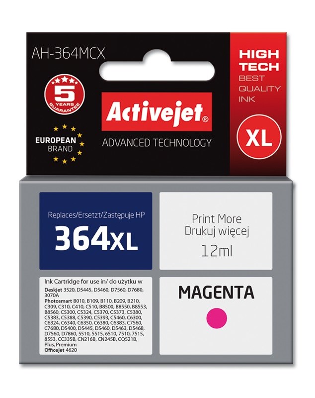 Activejet  AH-364MCX Ink (replacement for HP