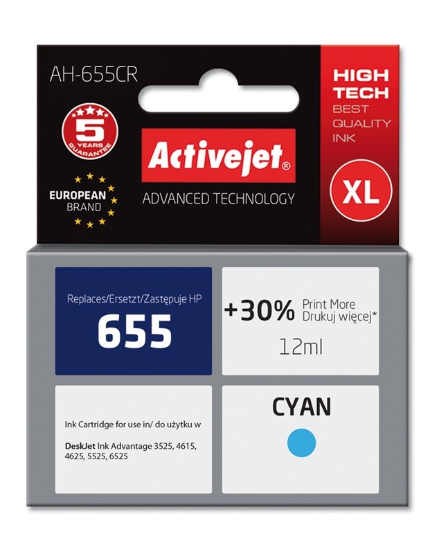 Activejet  AH-655CR Ink (replacement for HP