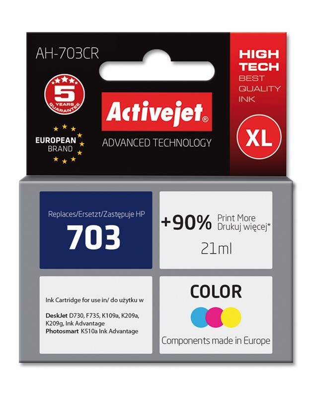 Activejet  AH-703CR Ink (replacement for HP