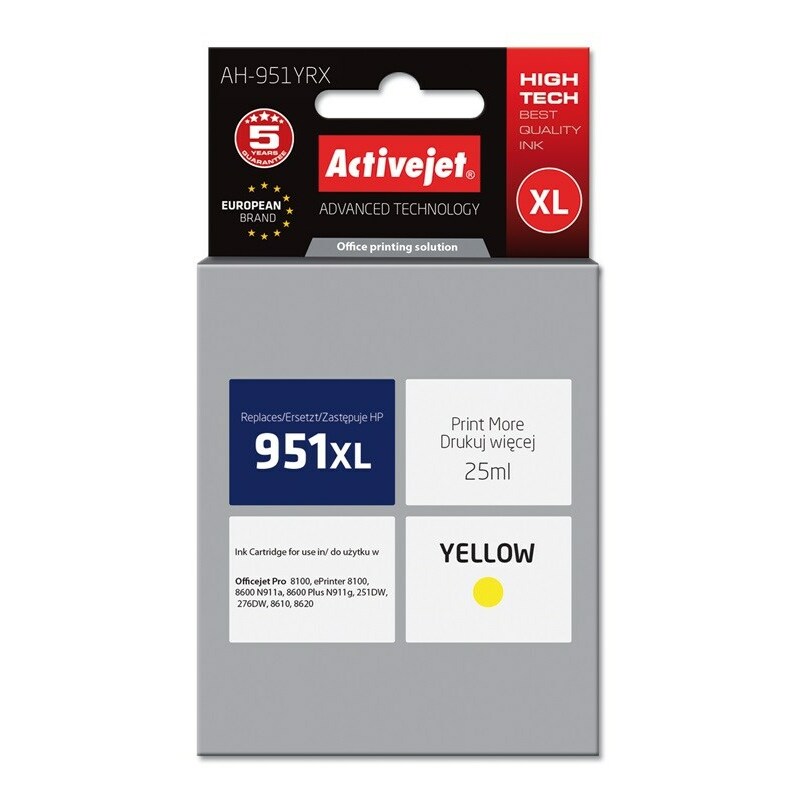 Activejet  AH-951YRX Ink (replacement for HP
