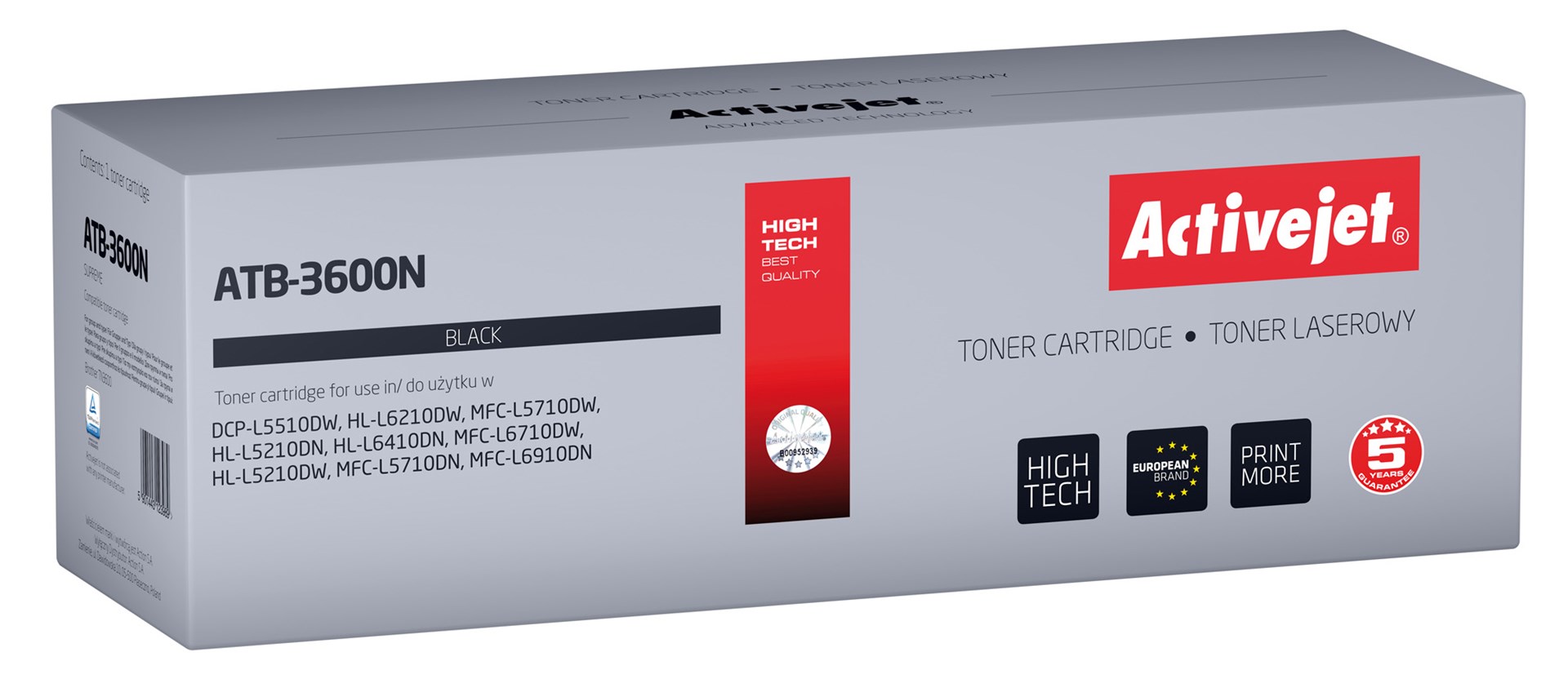 Activejet  ATB-3600N Toner for Brother printers