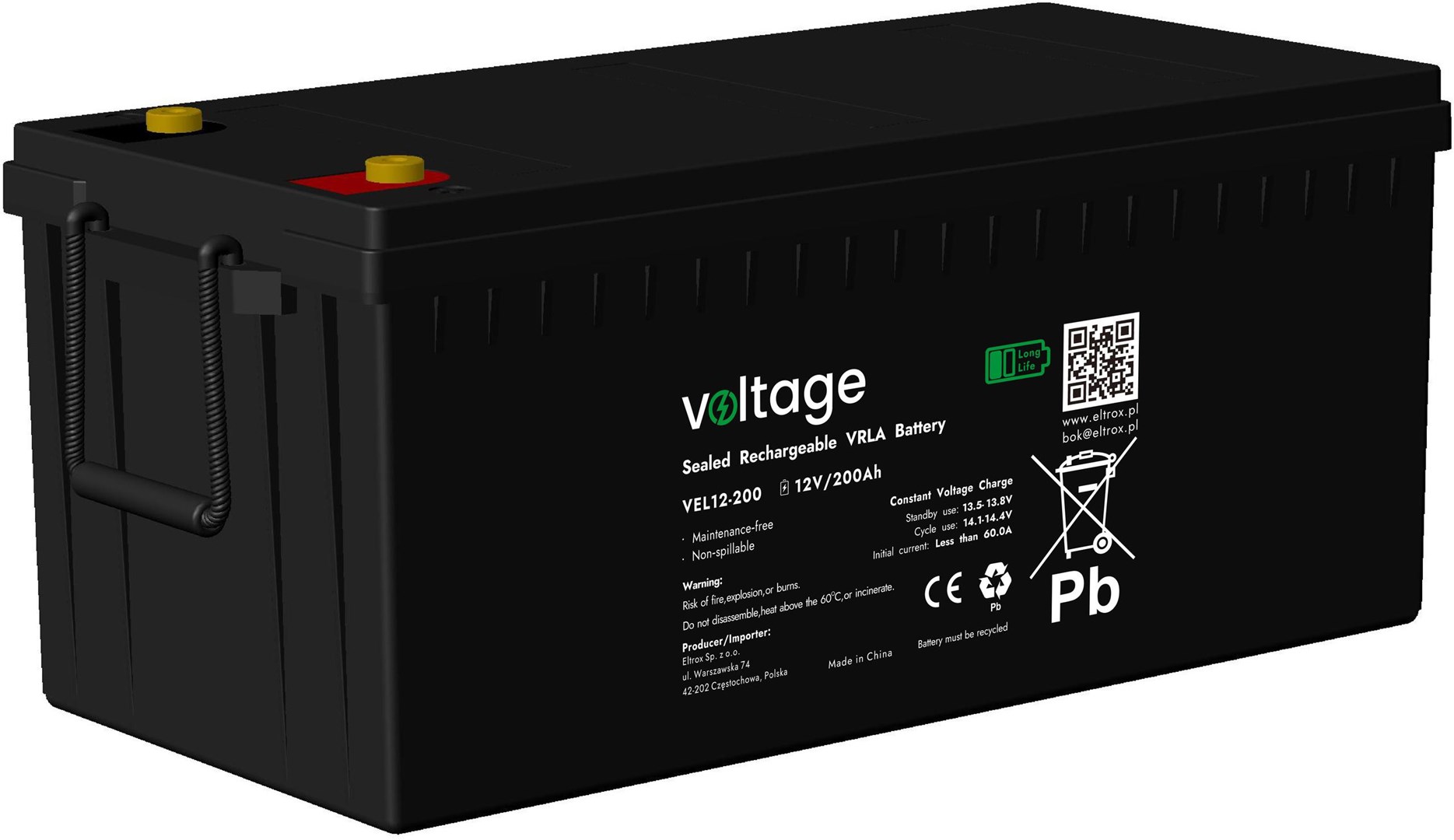 No name Akumulator AGM Voltage Long