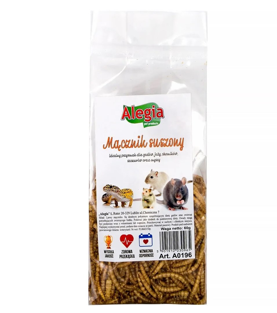 Alegia  Dried mealworm - treat for