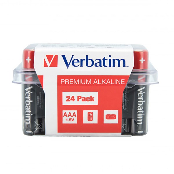 Verbatim Alkaline Batteries AAA LR03 24-pack