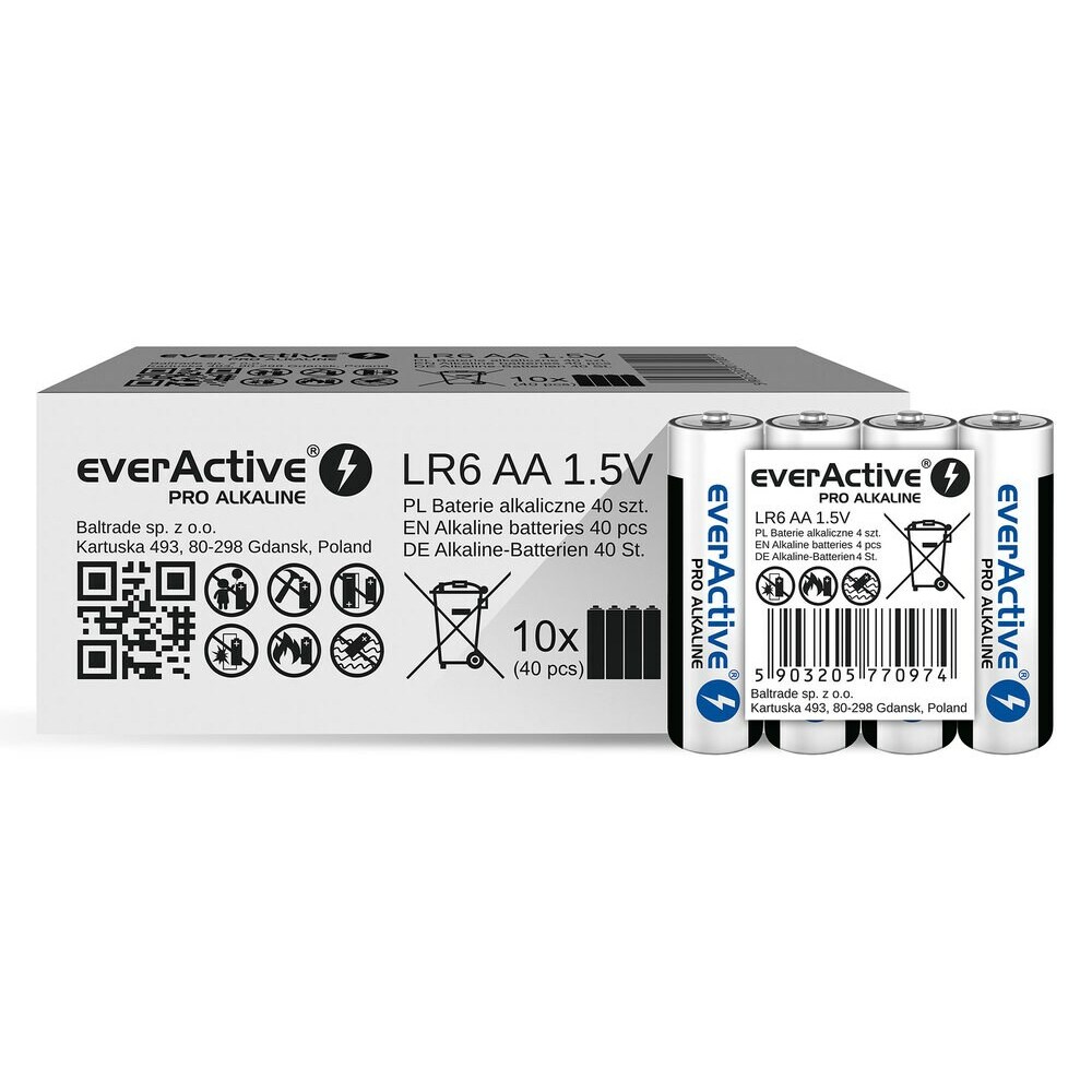 EverActive BATTERIES LR6/AA PRO AL KALINE