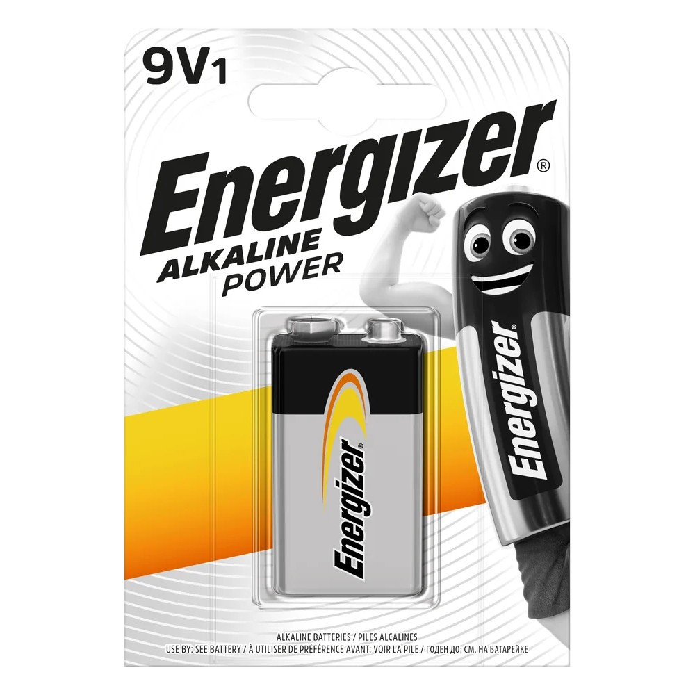 ENERGIZER Alkaline battery 9V Power-9B-6LR61 |