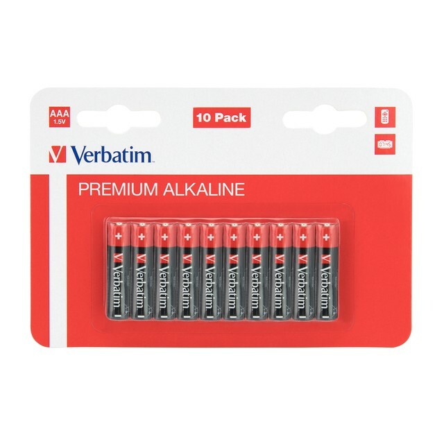Verbatim Alkaline battery LR3 (AAA)(10pcs blister)