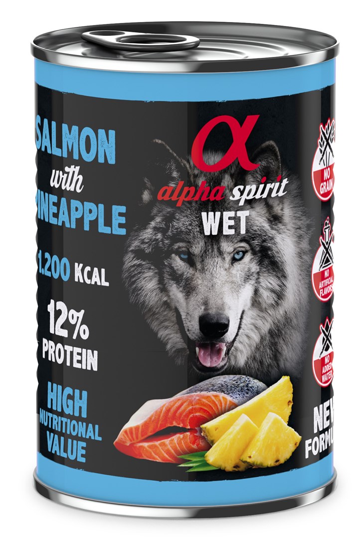 Alpha spirit  WET Salmon with pineapple