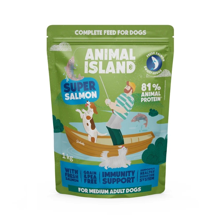 ANIMAL ISLAND  Salmon - dry dog