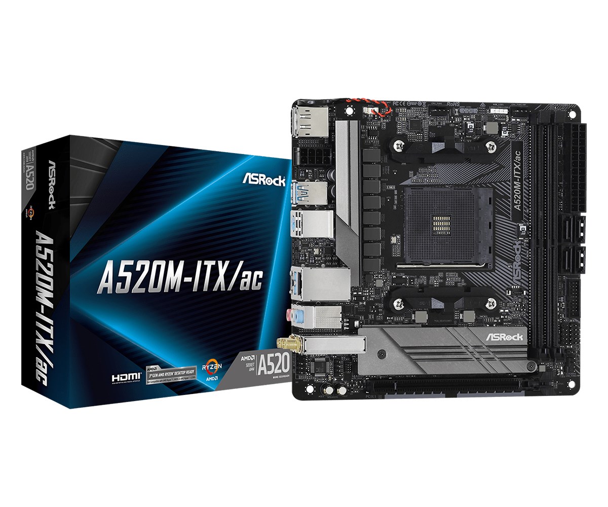 ASRock  A520M-ITX/ac Socket AM4 micro ATX