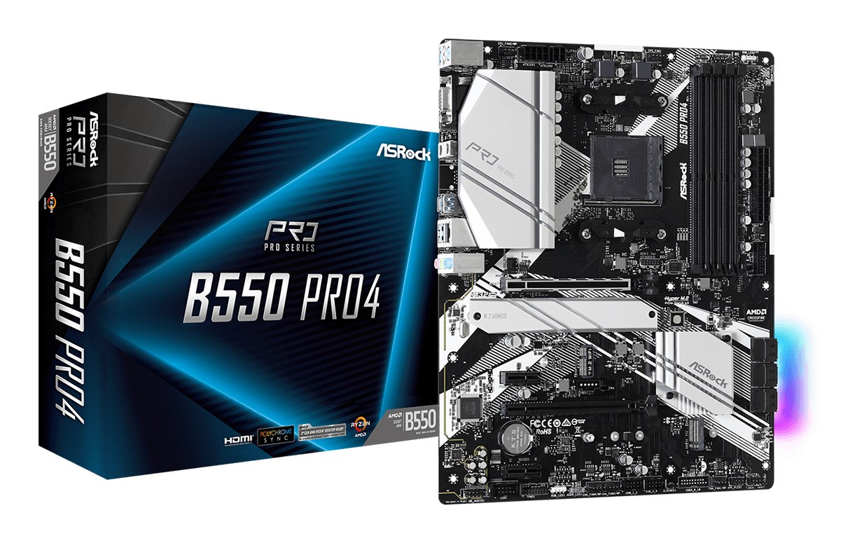 ASRock B550 Pro4 Socket AM4 ATX