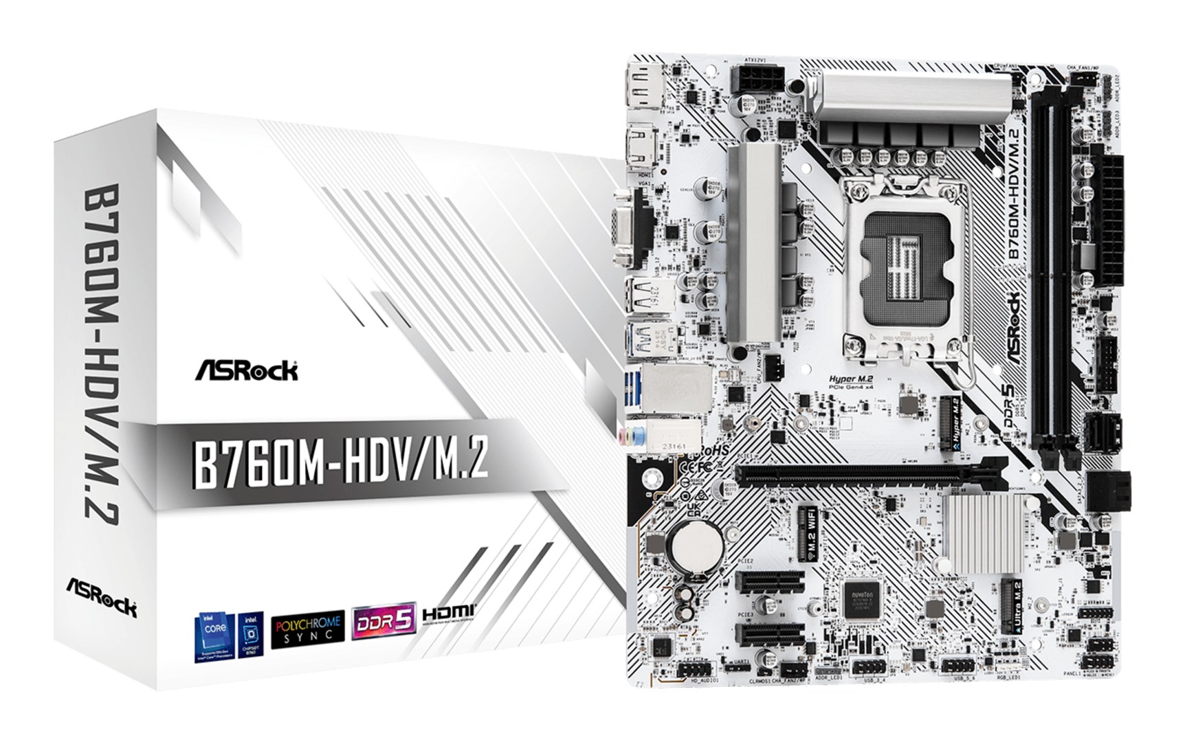 ASRock  B760M-HDV/M.2 motherboard Intel B760