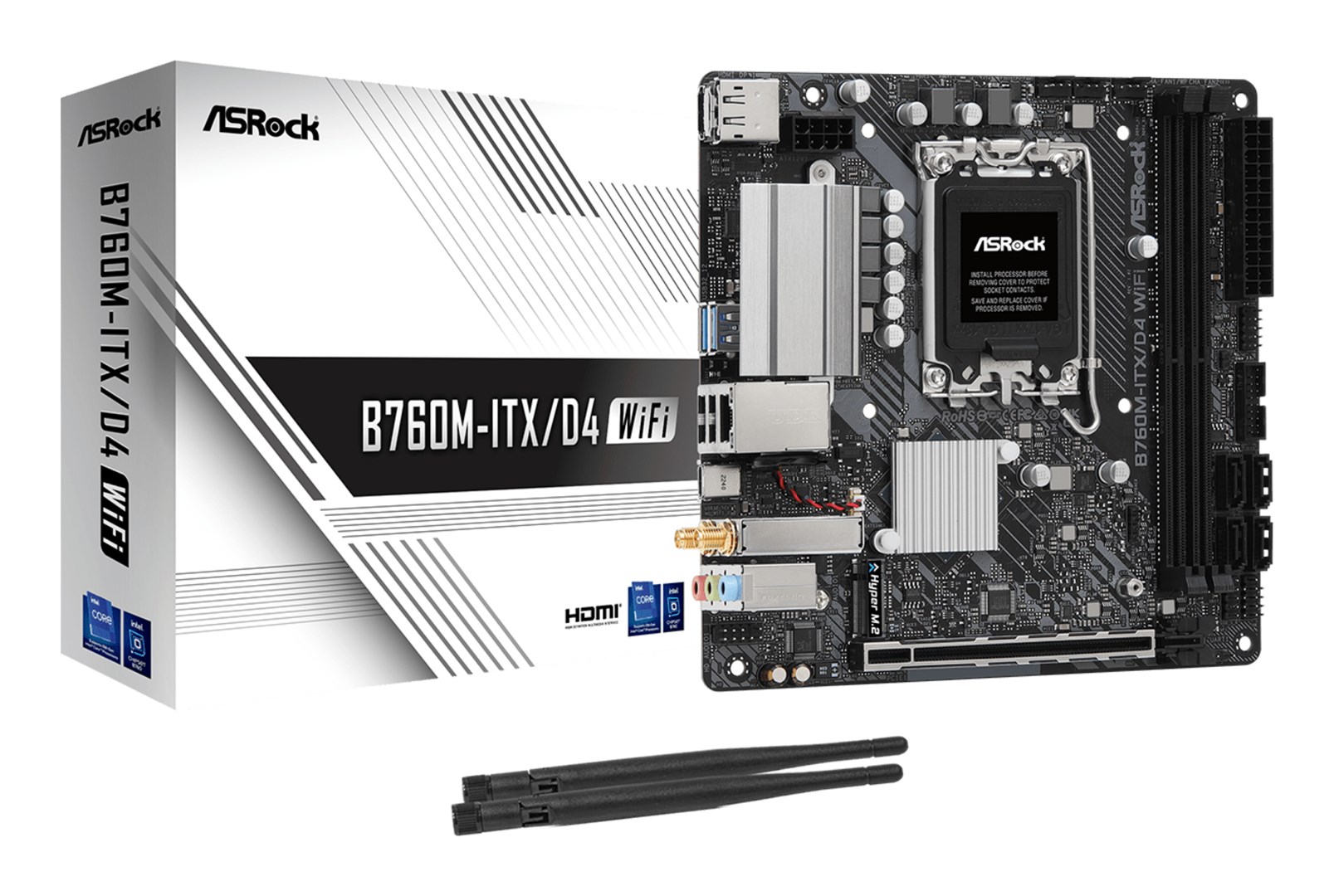 ASRock  B760M-ITX/D4 WiFi Intel B760 LGA