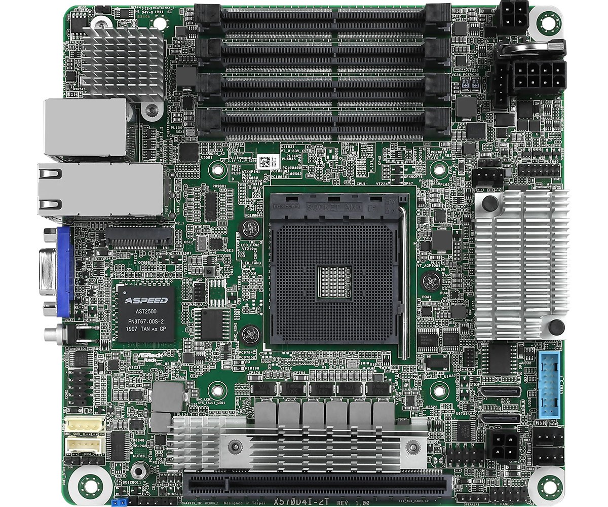 ASRock  X570D4I-2T motherboard AMD X570 Socket