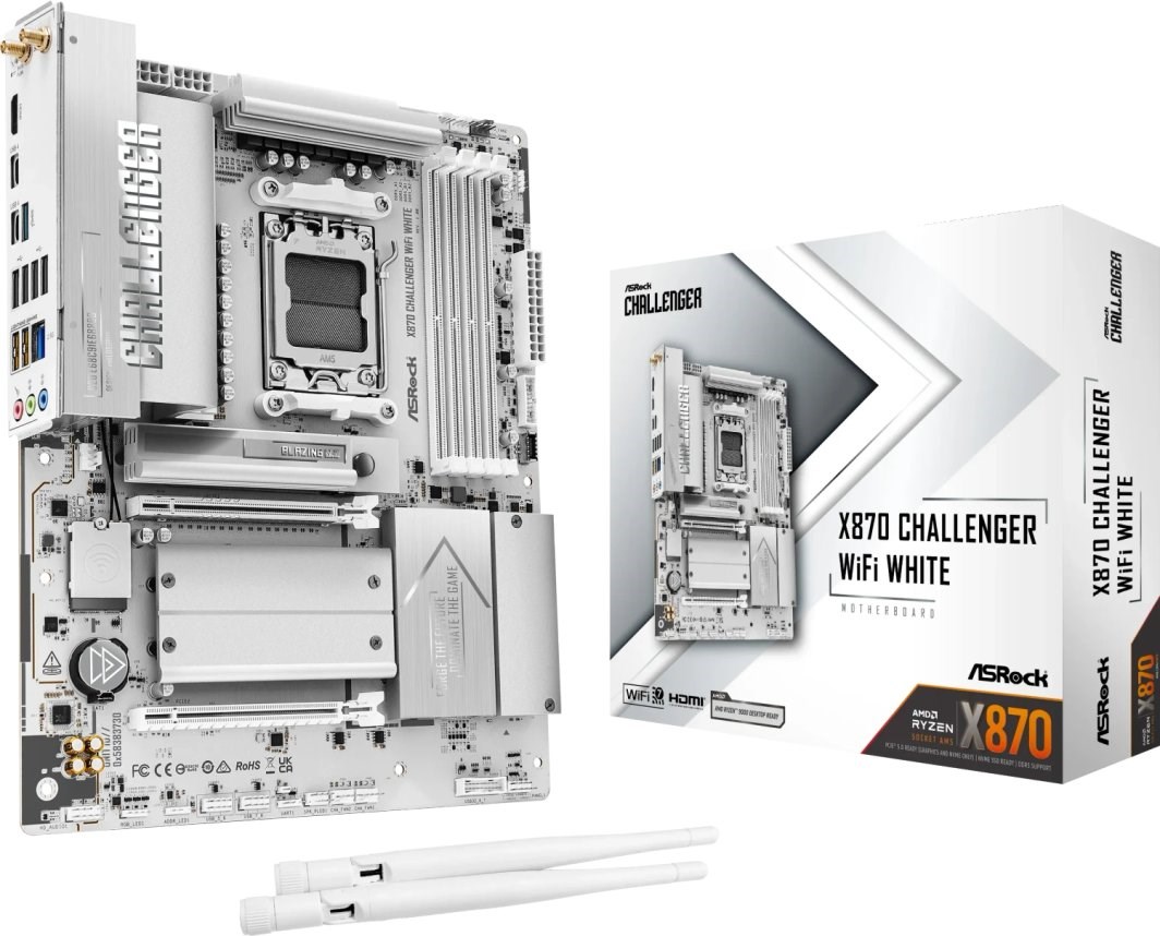 ASRock X870 CHALLENGER WIFI WHITE motherboard