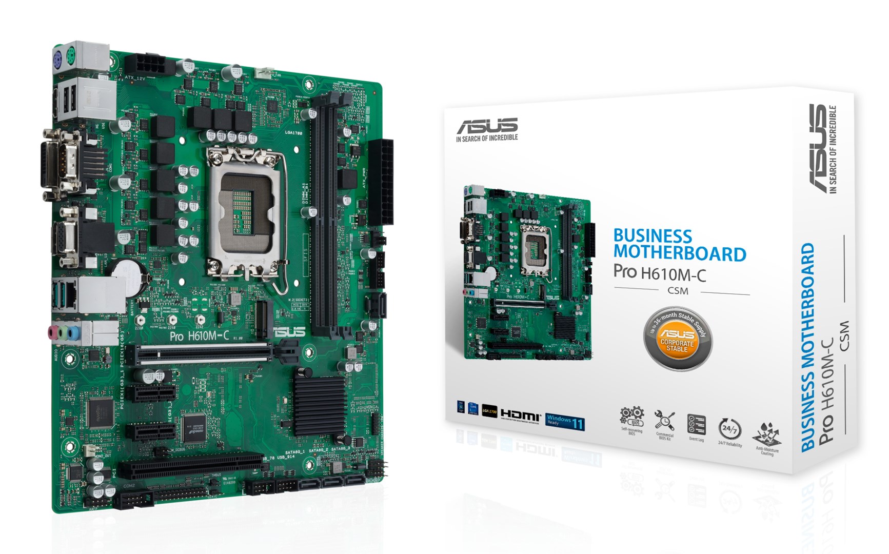 ASUS  Pro H610M-C-CSM Intel H610 LGA