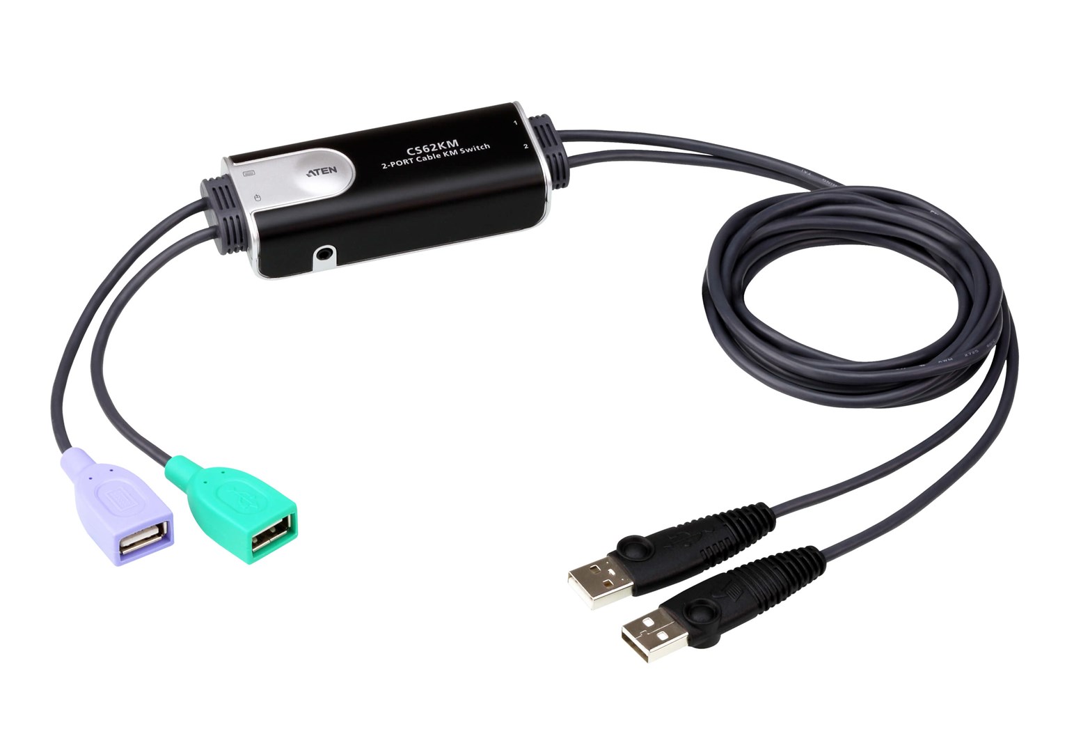ATEN  KVM Switch 2-Port USB Boundless