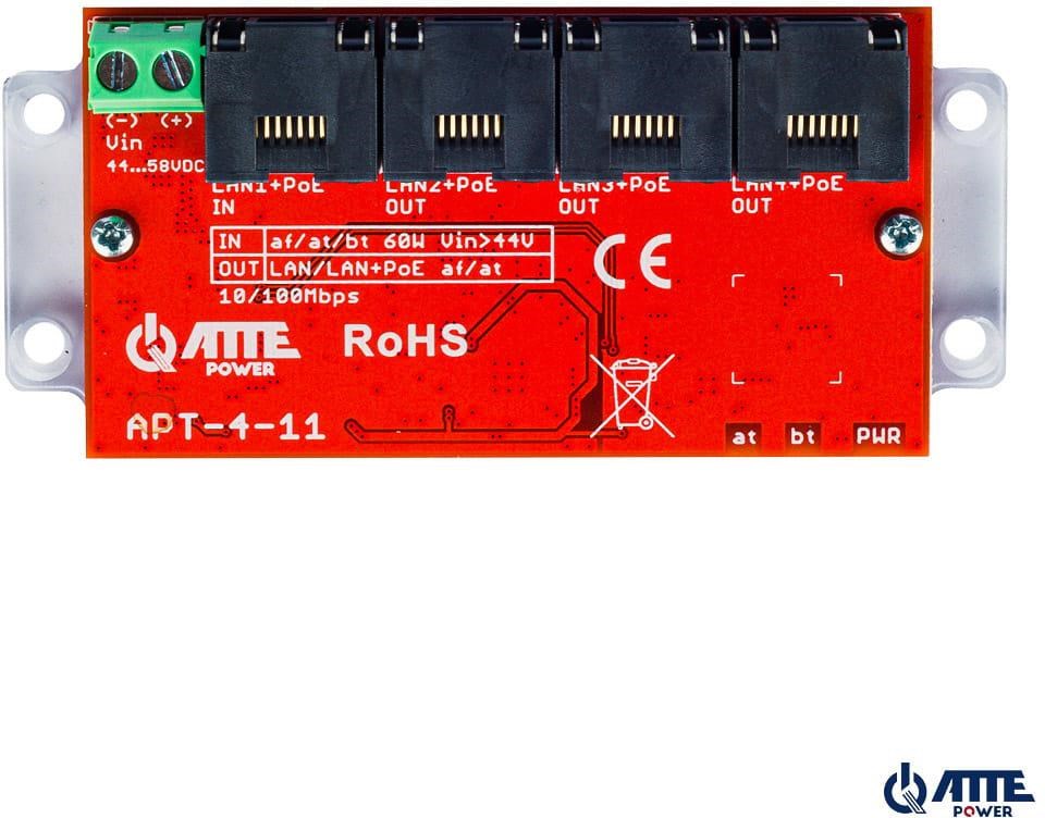 Atte  APT-4-11 PoE Switch 4 Port