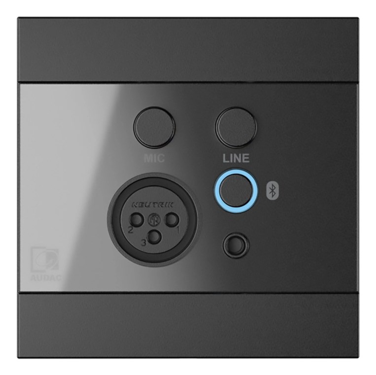 AUDAC WP225/B Wall Panel, XLR mic