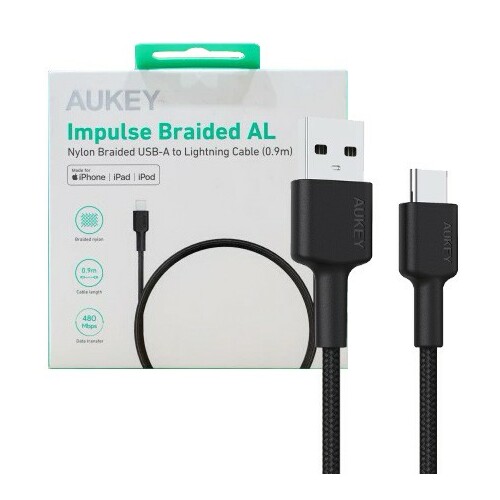 AUKEY   CB-CD30 Nylon cab le USB