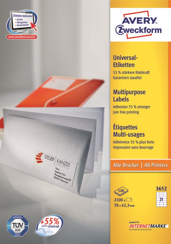 AVERY Zweckform Avery 3652Z self-adhesive label