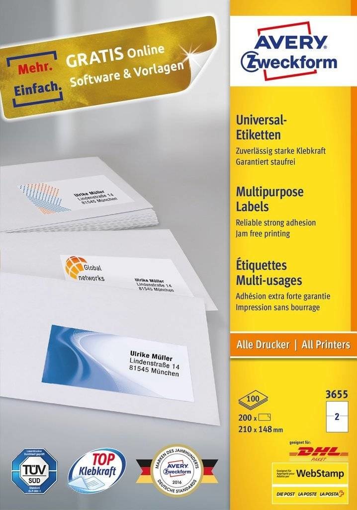 AVERY Zweckform Avery 3655 self-adhesive label