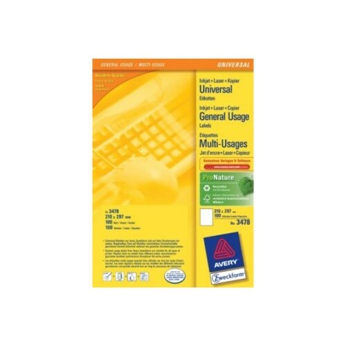 AVERY Zweckform Avery Multi-Function Labels White
